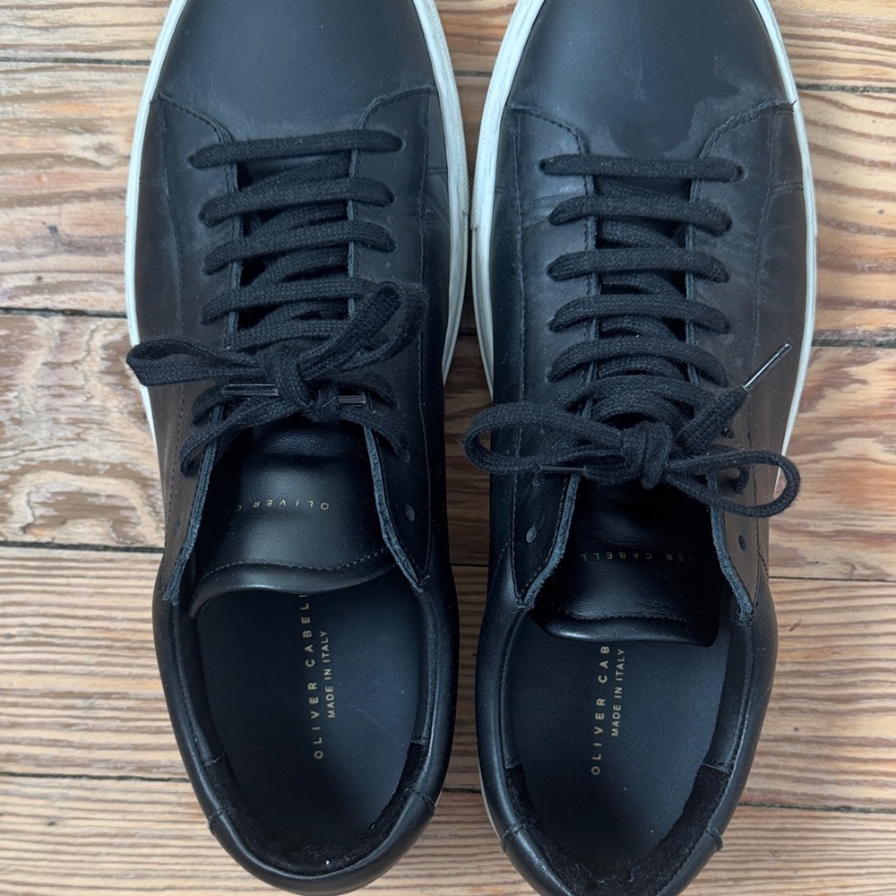 Oliver Cabell Black Leather Sneakers (Size 43)